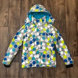 House Snow Winter Jacket Women’s Size XS Grey White Blue